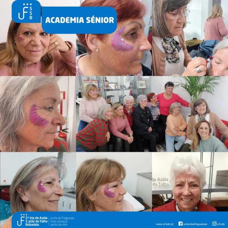 Workshop de maquilhagem artística na Academia Sénior